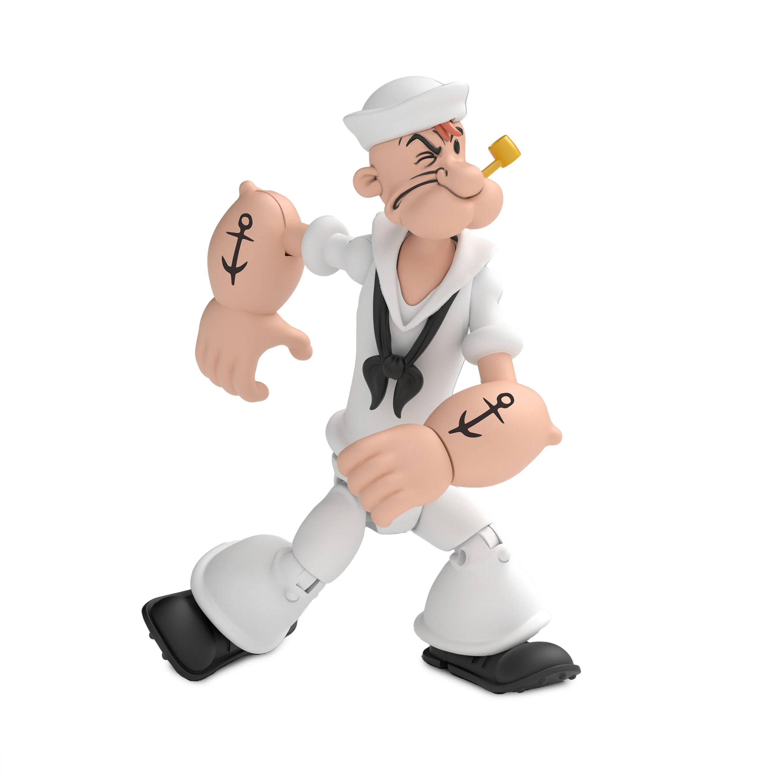 Popeye Classics Action Figure: Popeye White Sailor Suit - Image 10