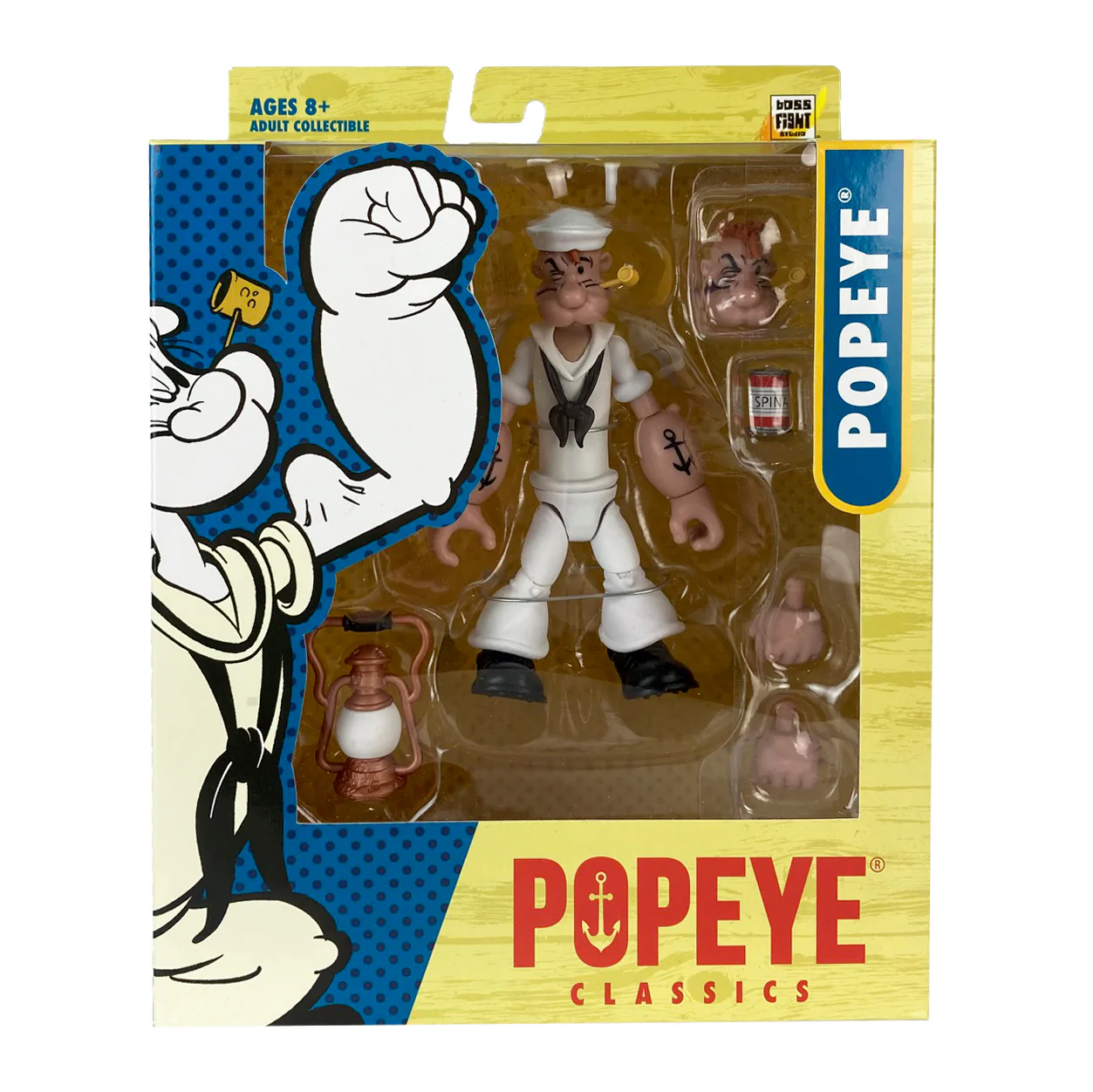 Popeye Classics Action Figure: Popeye White Sailor Suit - Image 12
