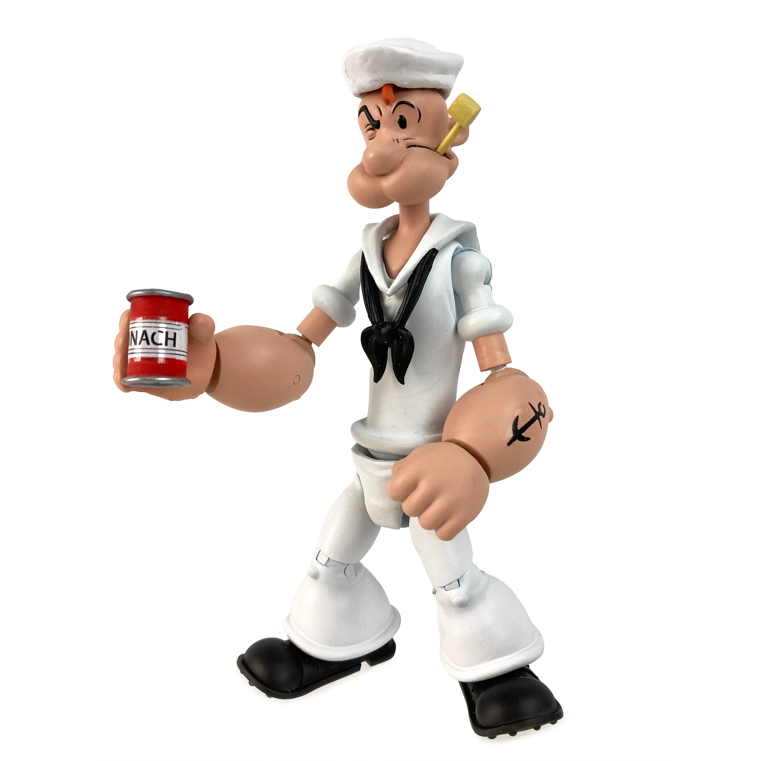 Popeye Classics Action Figure: Popeye White Sailor Suit - Image 4