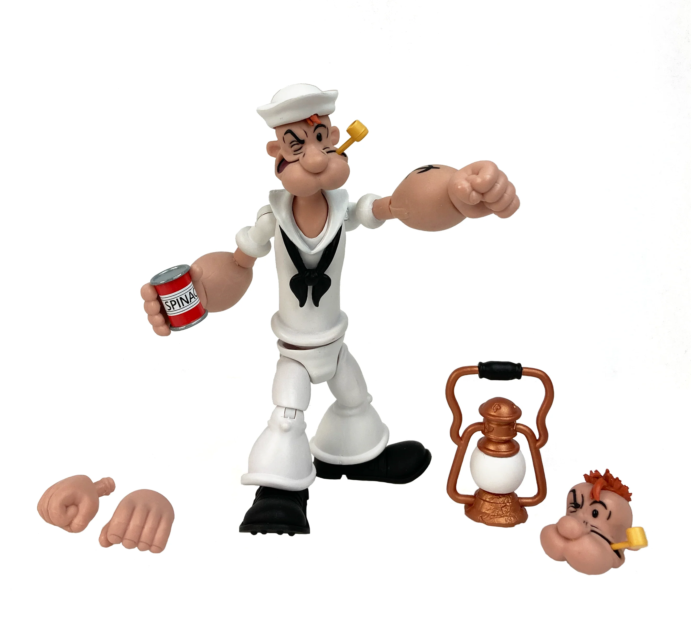 Popeye Classics Action Figure: Popeye White Sailor Suit - Image 7