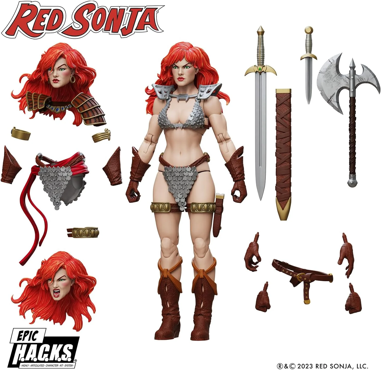 Red Sonja 1:12 Scale Epic H.A.C.K.S. Action Figure - Image 13