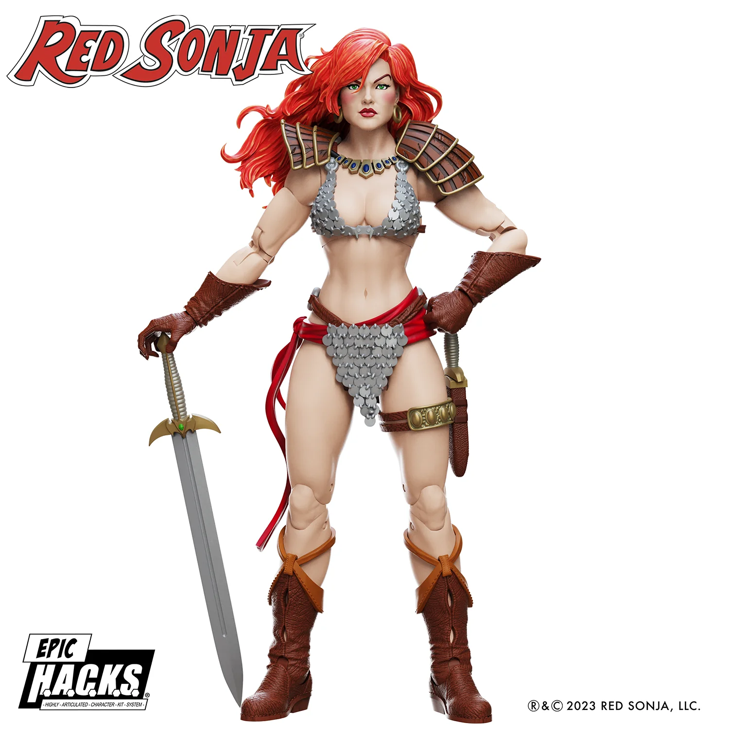 Red Sonja 1:12 Scale Epic H.A.C.K.S. Action Figure - Image 9