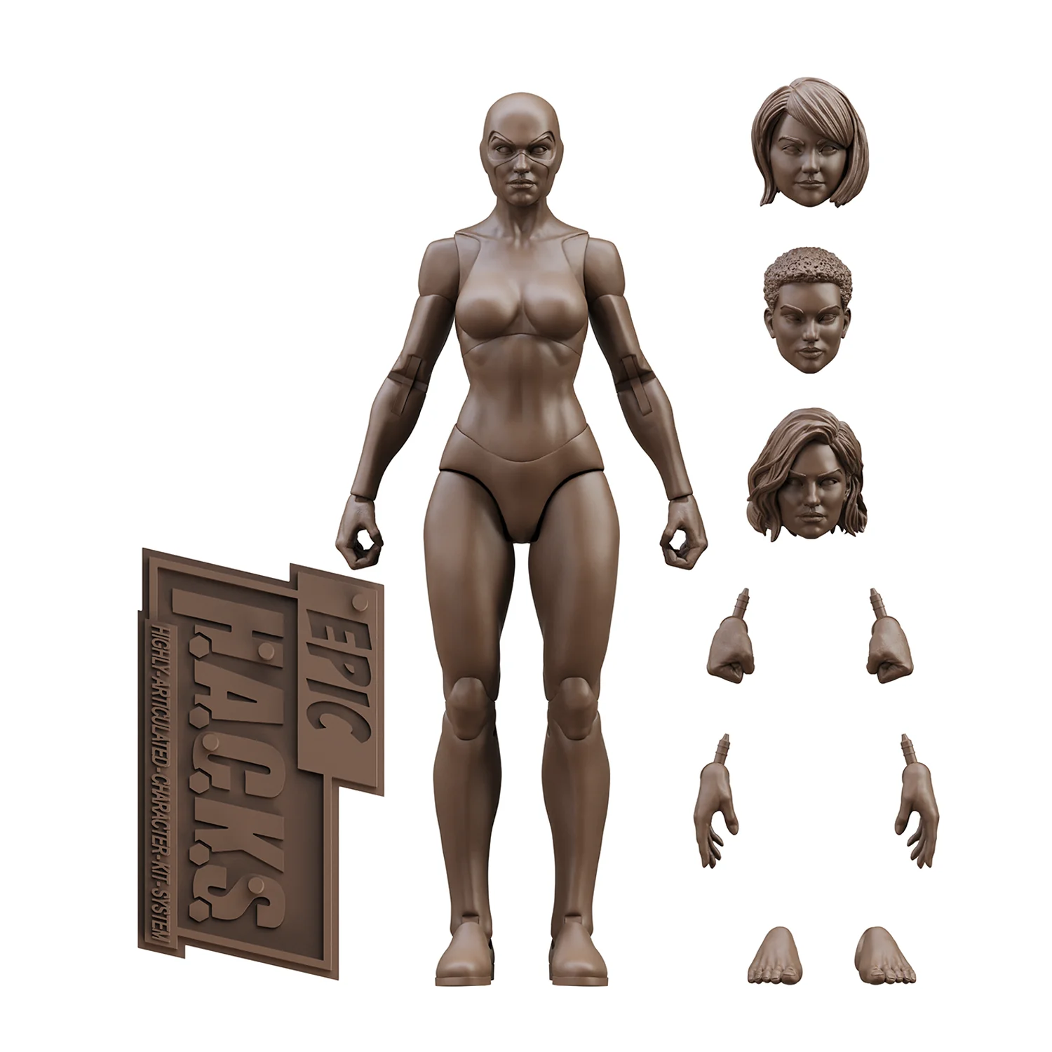 Epic H.A.C.K.S. Blanks: Coffee Brown Female - Image 3