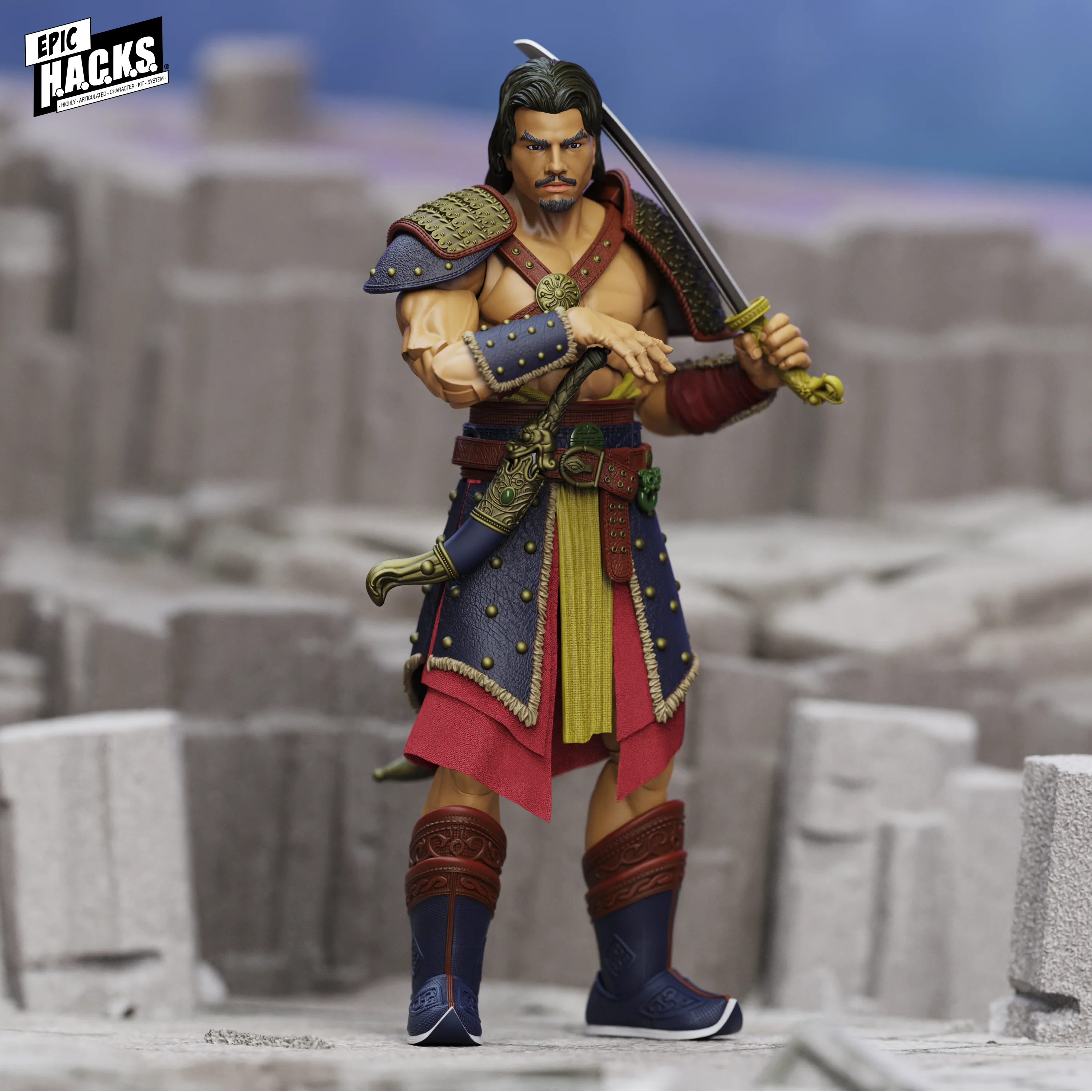 Epic H.A.C.K.S. Core 1:12 Scale Action Figure | Delger Bat: Beast Tamer Warlord - Image 3