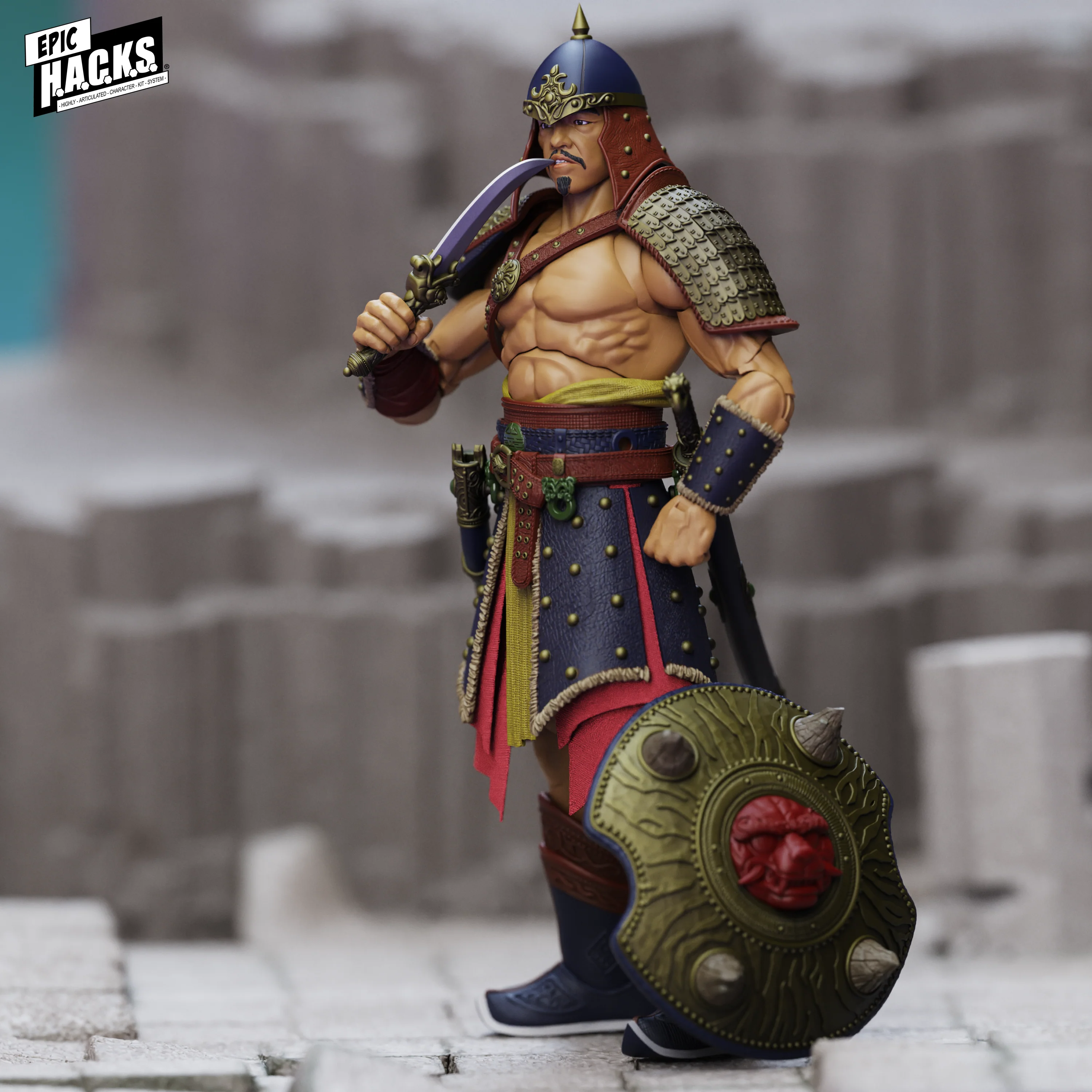 Epic H.A.C.K.S. Core 1:12 Scale Action Figure | Delger Bat: Beast Tamer Warlord - Image 4