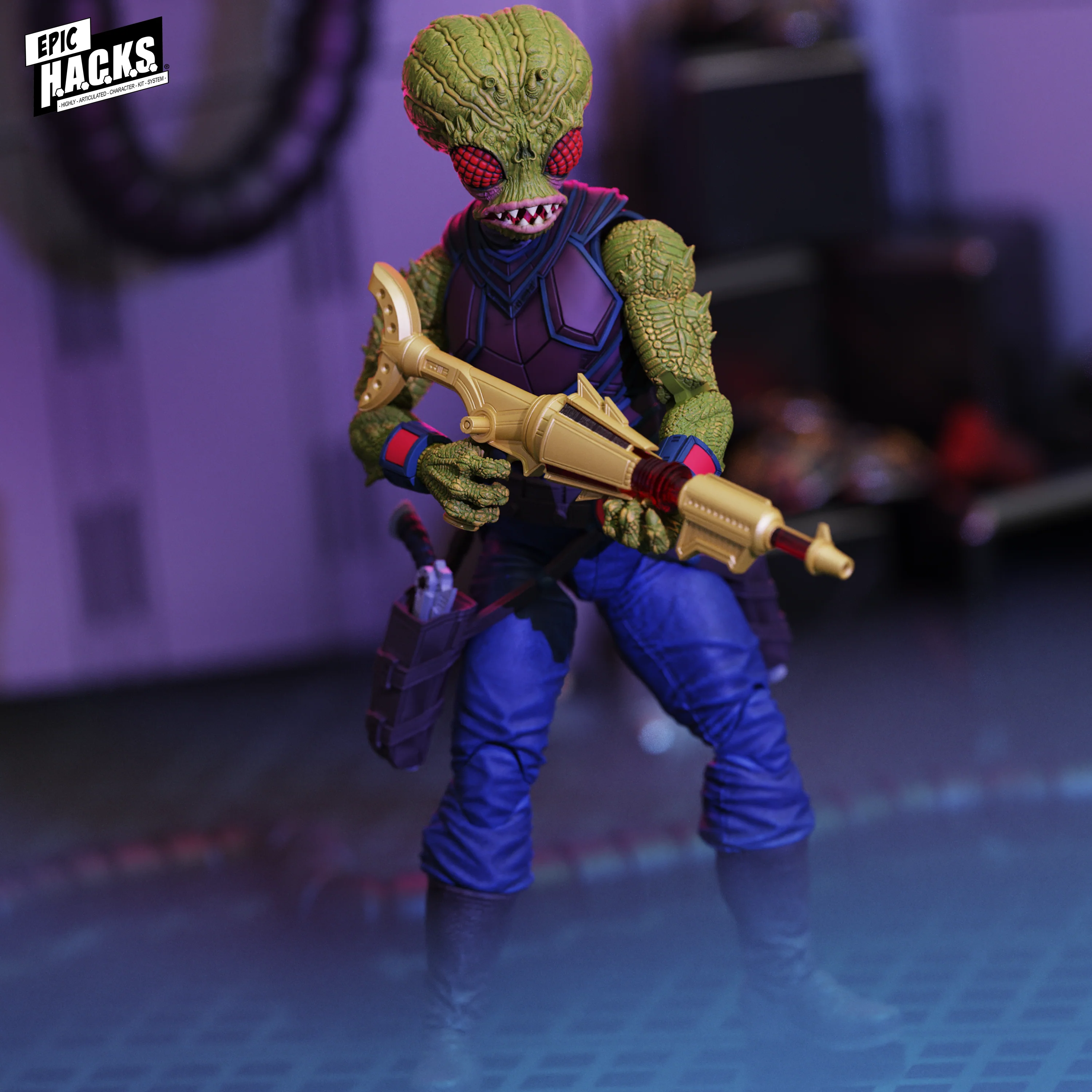 Epic H.A.C.K.S. Core 1:12 Scale Action Figure | The Dark Hand: Space Pirate Clan - Image 3