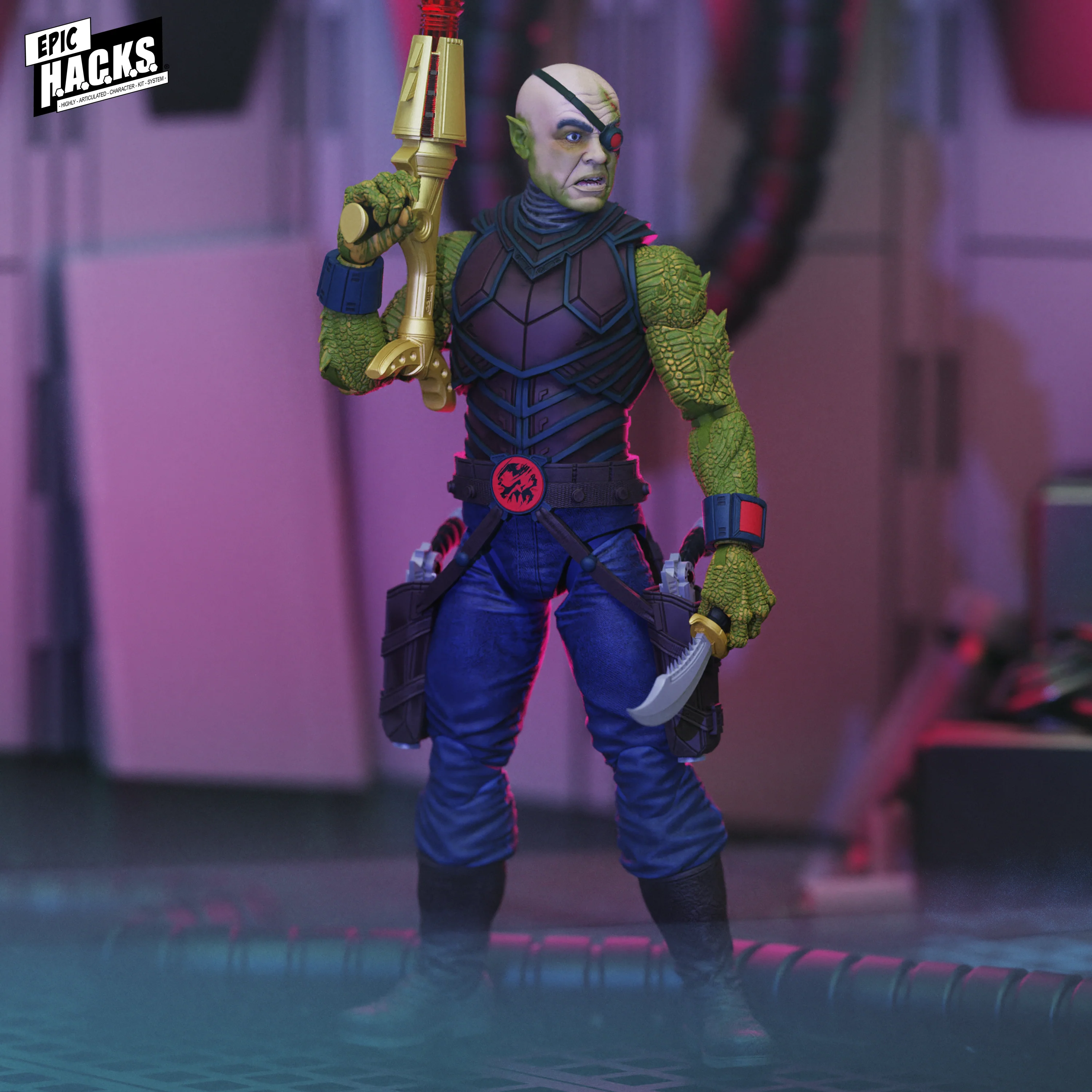 Epic H.A.C.K.S. Core 1:12 Scale Action Figure | The Dark Hand: Space Pirate Clan - Image 4