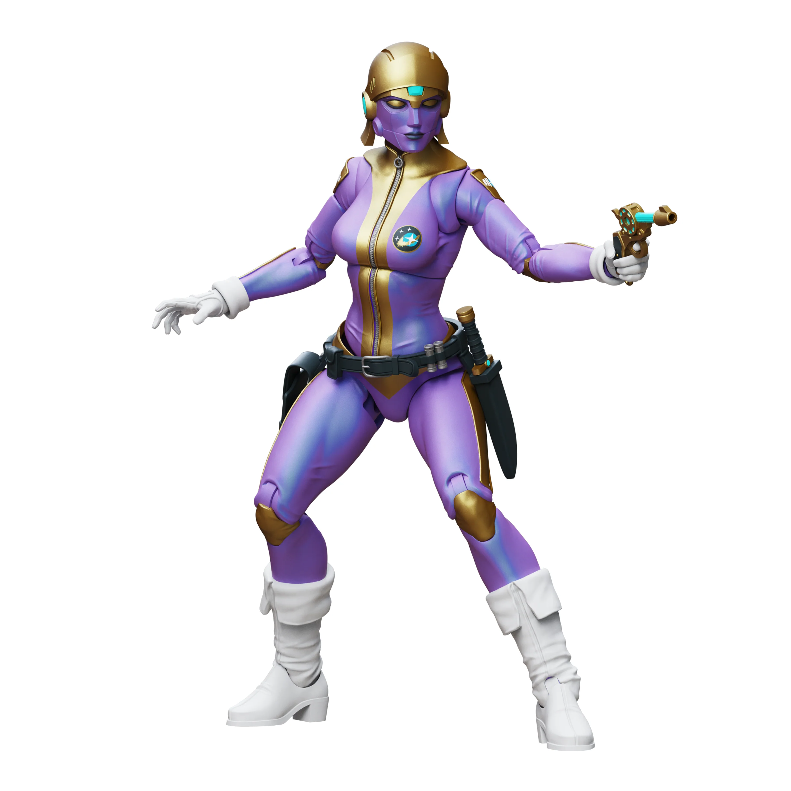 Epic H.A.C.K.S. Core 1:12 Scale Action Figure | Roxy London: Freelance Peacekeeper - Image 4