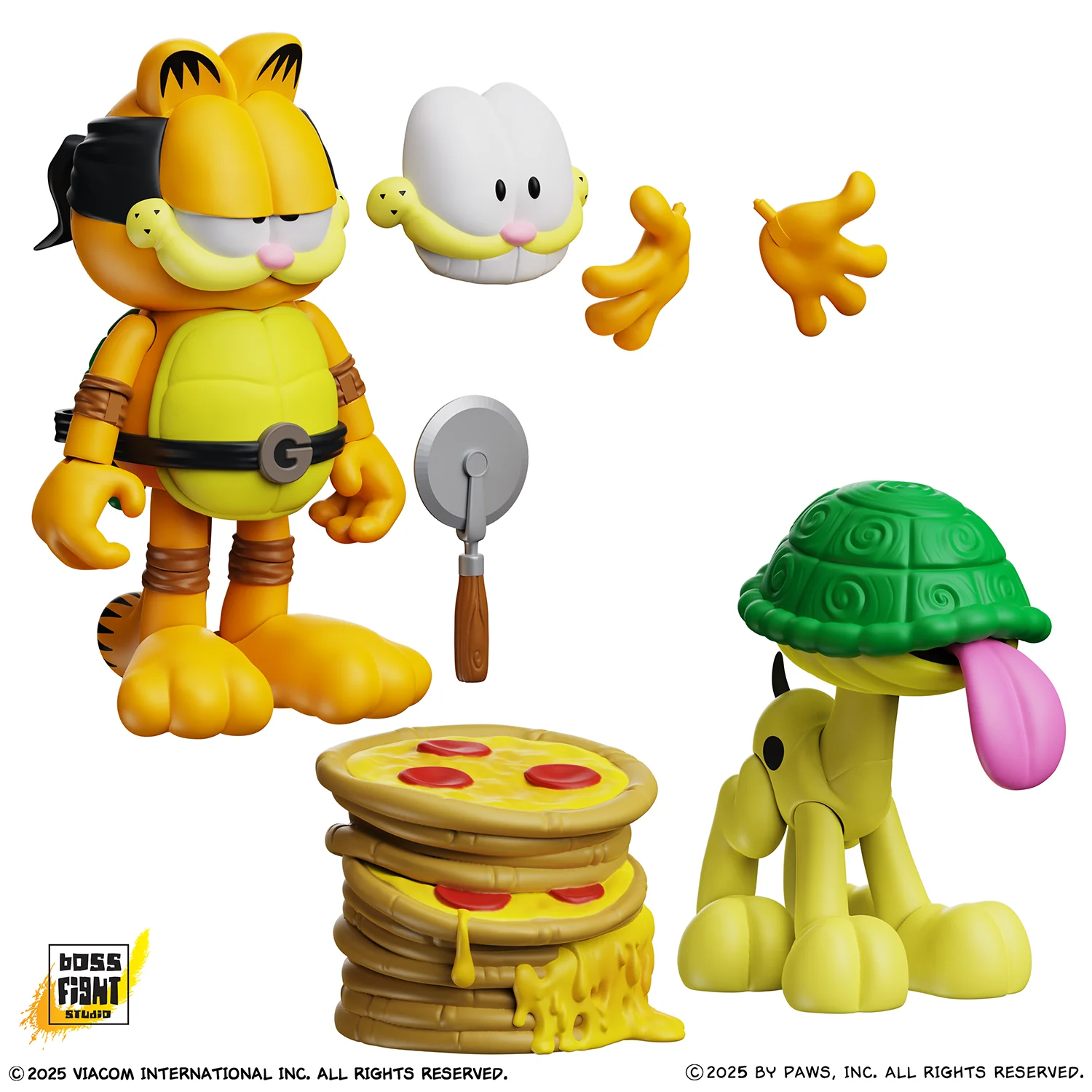 Garfield x Teenage Mutant Ninja Turtles | Garfello and Sidekick Odie 2pk - Image 3