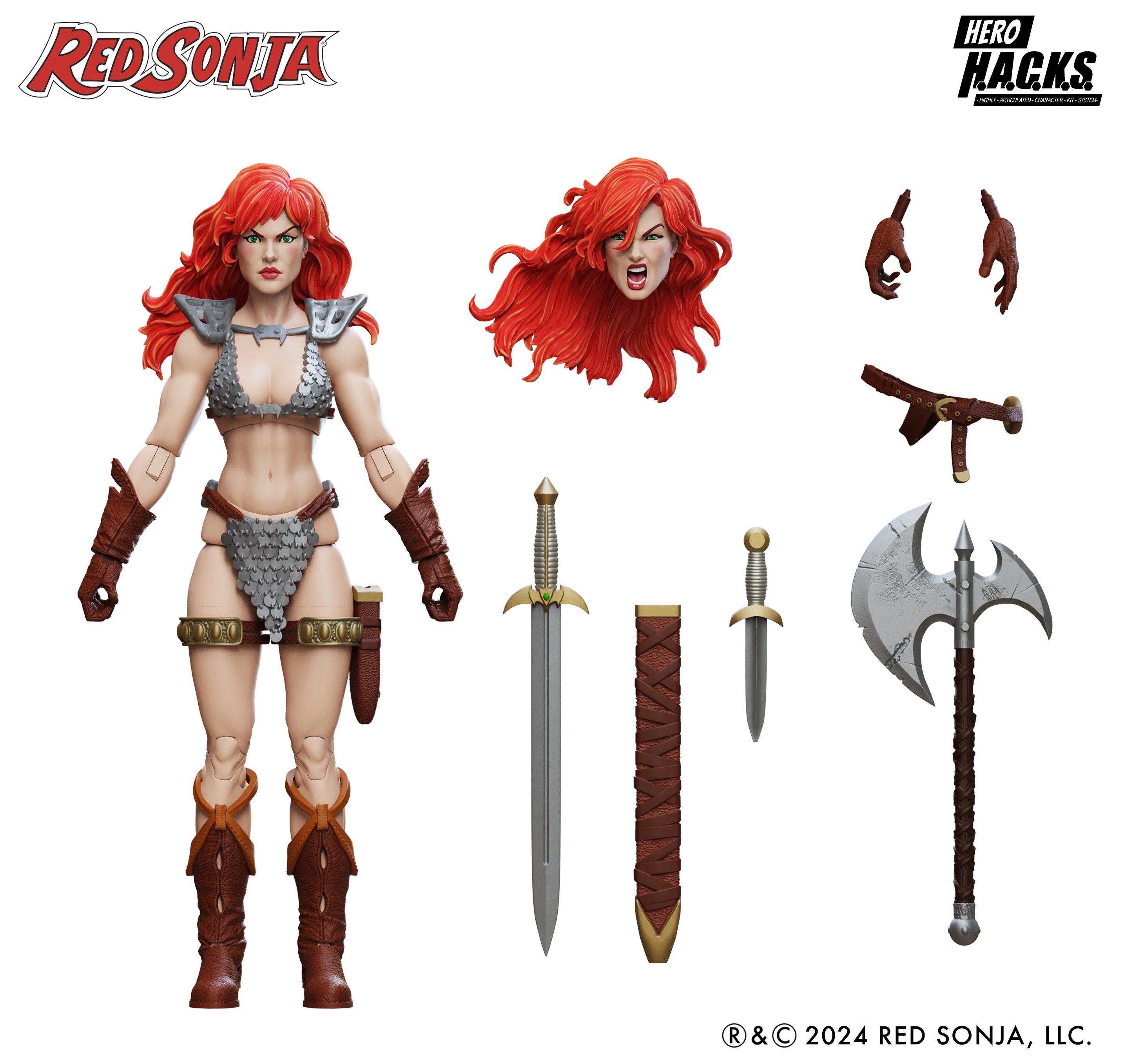 Red Sonja 1:18 Scale Hero H.A.C.K.S. Action Figure - Image 4