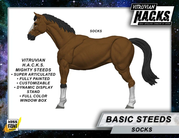 MIGHTY STEEDS - BASIC HORSE ACTION FIGURE - Image 3
