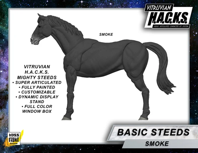 MIGHTY STEEDS - BASIC HORSE ACTION FIGURE - Image 4
