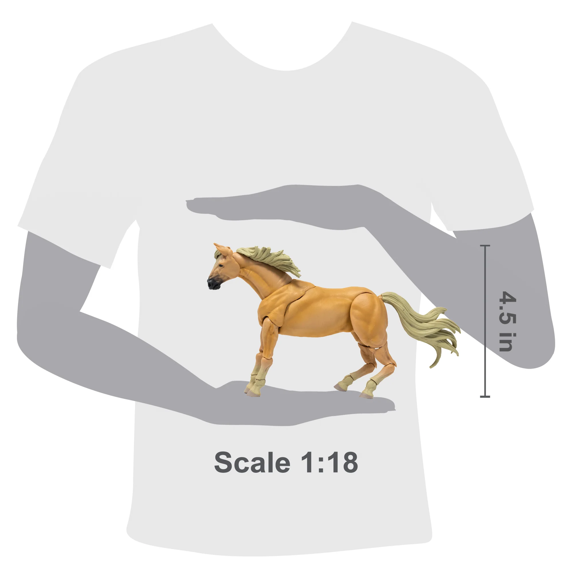 MIGHTY STEEDS - BASIC HORSE ACTION FIGURE - Image 9
