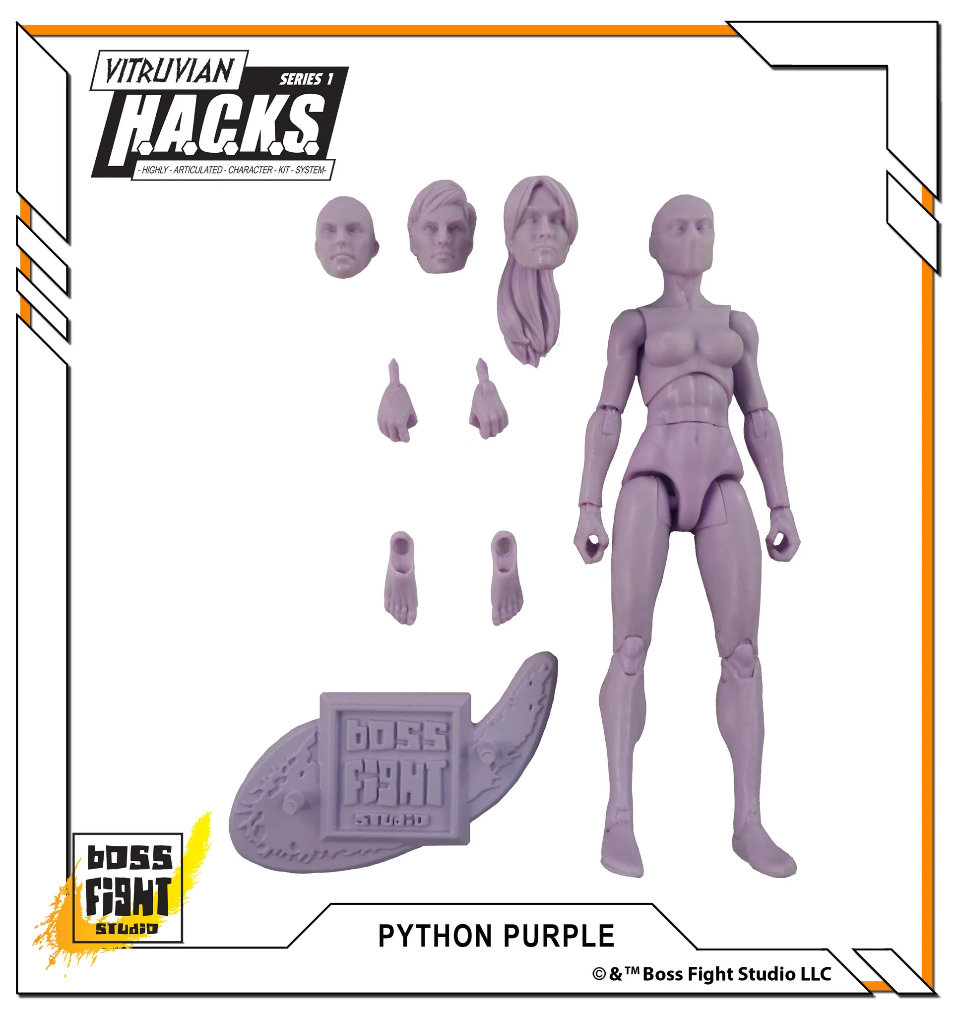 Vitruvian H.A.C.K.S. Action Figure Blank - Female Body - Image 13