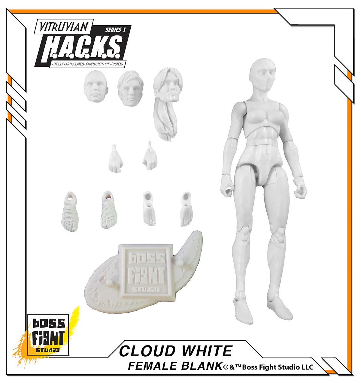 Vitruvian H.A.C.K.S. Action Figure Blank - Female Body - Image 15