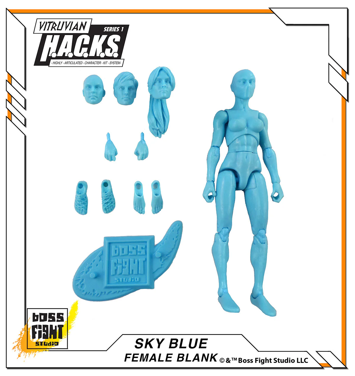 Vitruvian H.A.C.K.S. Action Figure Blank - Female Body - Image 17