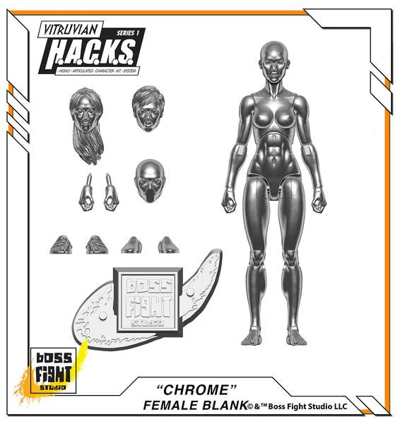 Vitruvian H.A.C.K.S. Action Figure Blank - Female Body - Image 18