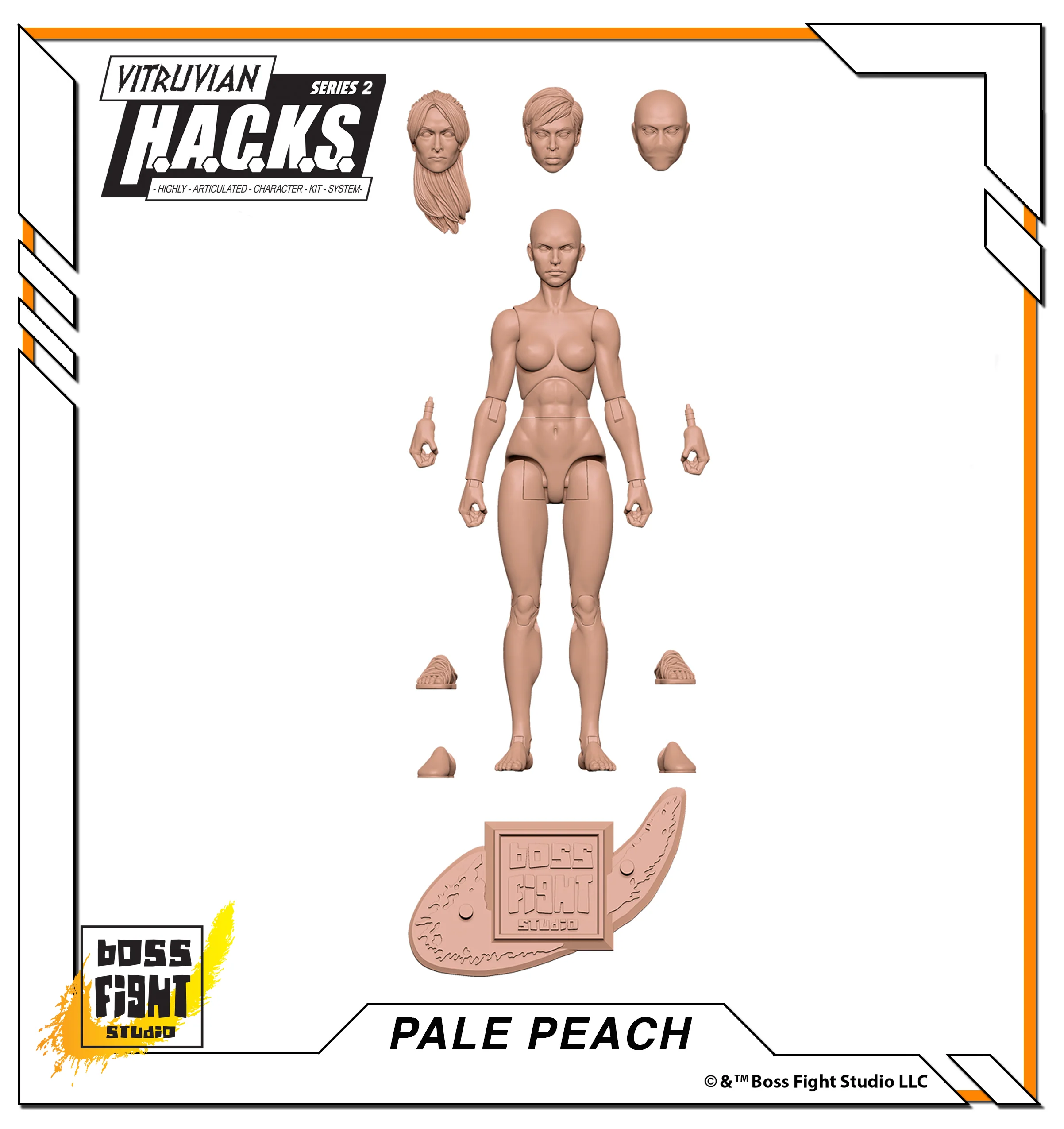 Vitruvian H.A.C.K.S. Action Figure Blank - Female Body - Image 19