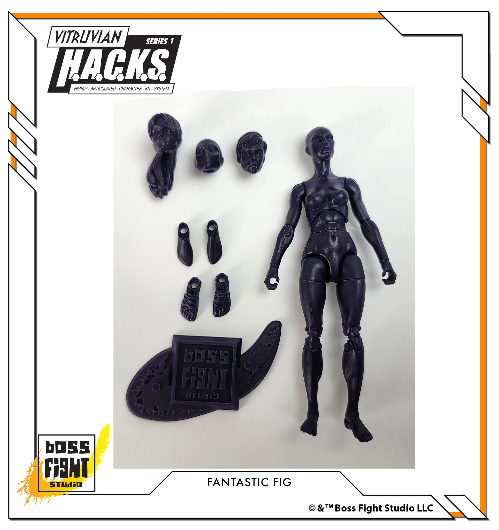 Vitruvian H.A.C.K.S. Action Figure Blank - Female Body - Image 25