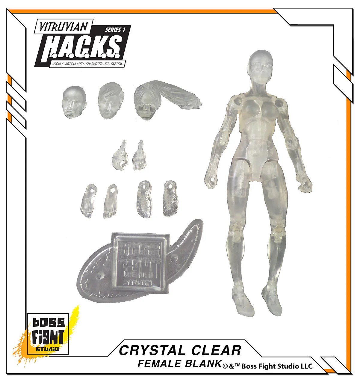 Vitruvian H.A.C.K.S. Action Figure Blank - Female Body - Image 6