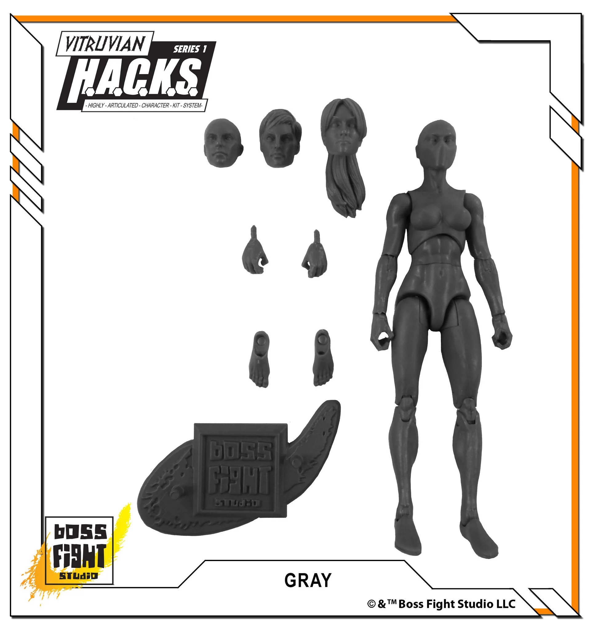 Vitruvian H.A.C.K.S. Action Figure Blank - Female Body - Image 7