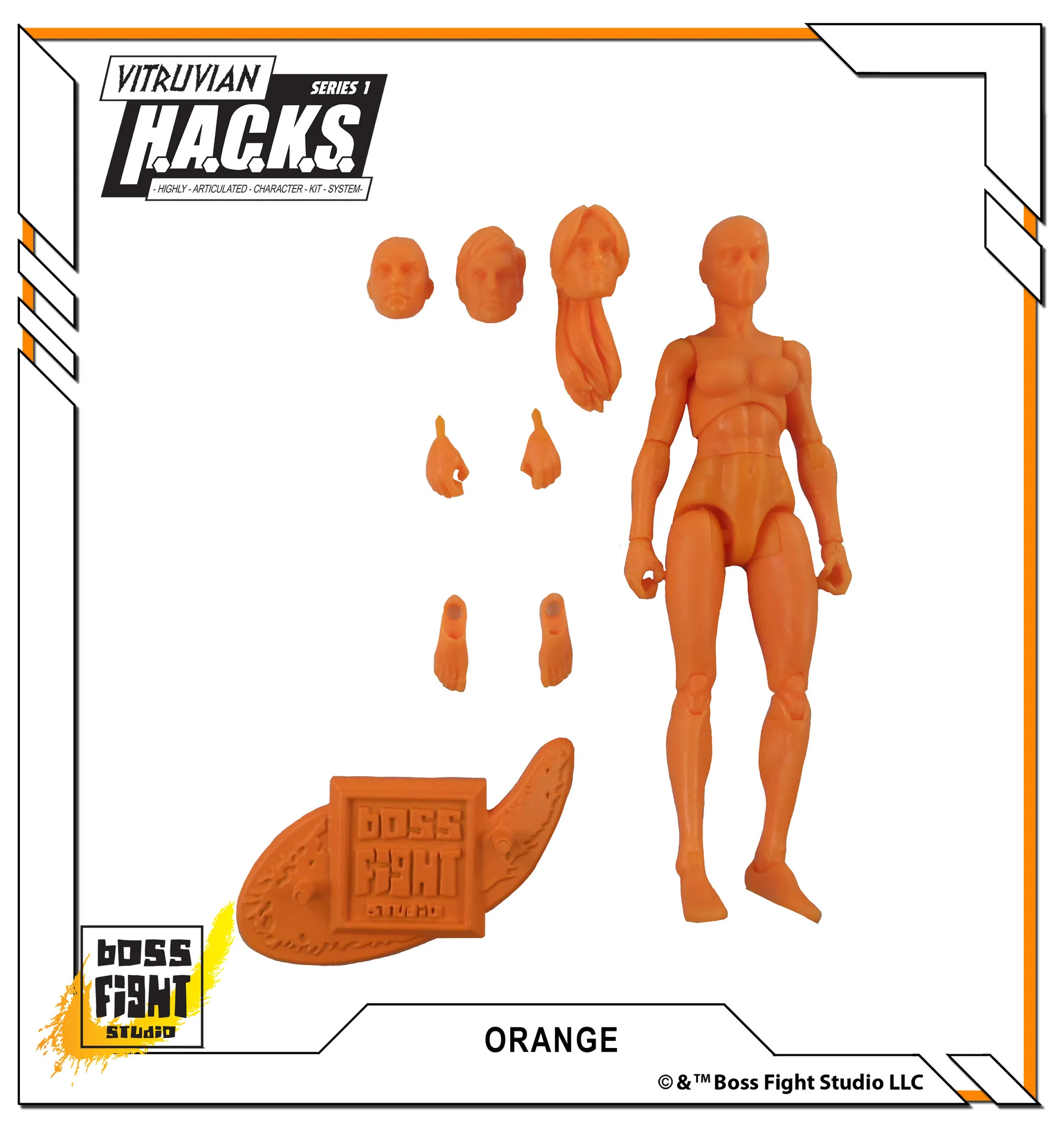 Vitruvian H.A.C.K.S. Action Figure Blank - Female Body - Image 9