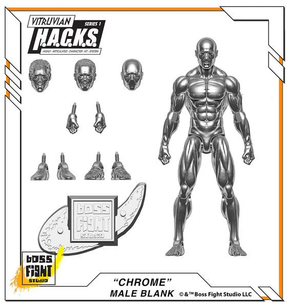 Vitruvian H.A.C.K.S. Action Figure Blank - Male Body - Image 18