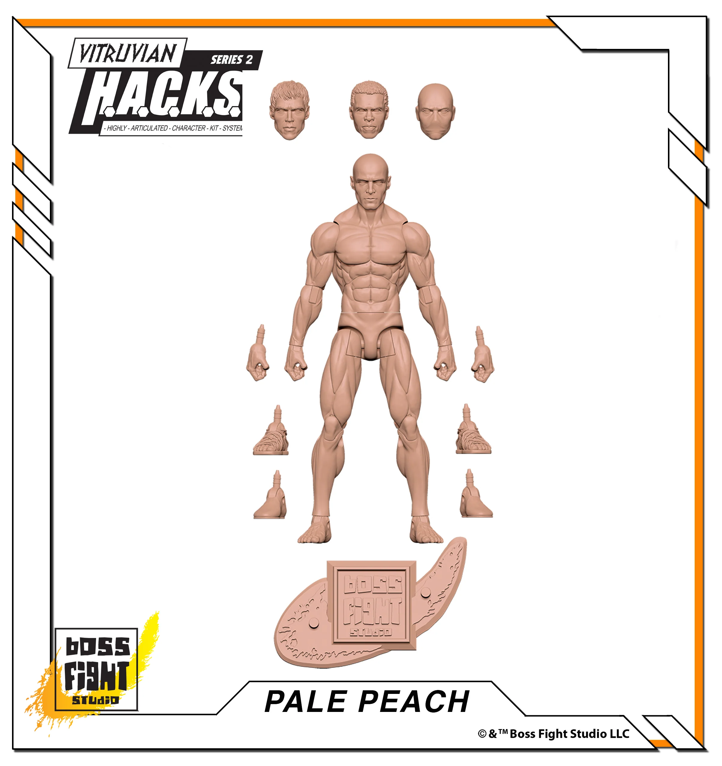Vitruvian H.A.C.K.S. Action Figure Blank - Male Body - Image 19