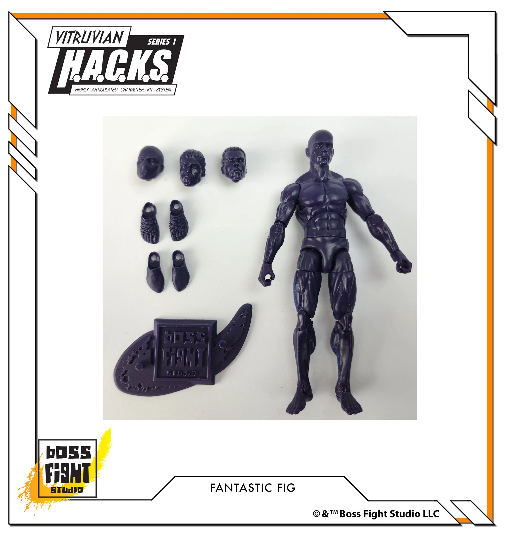 Vitruvian H.A.C.K.S. Action Figure Blank - Male Body - Image 27