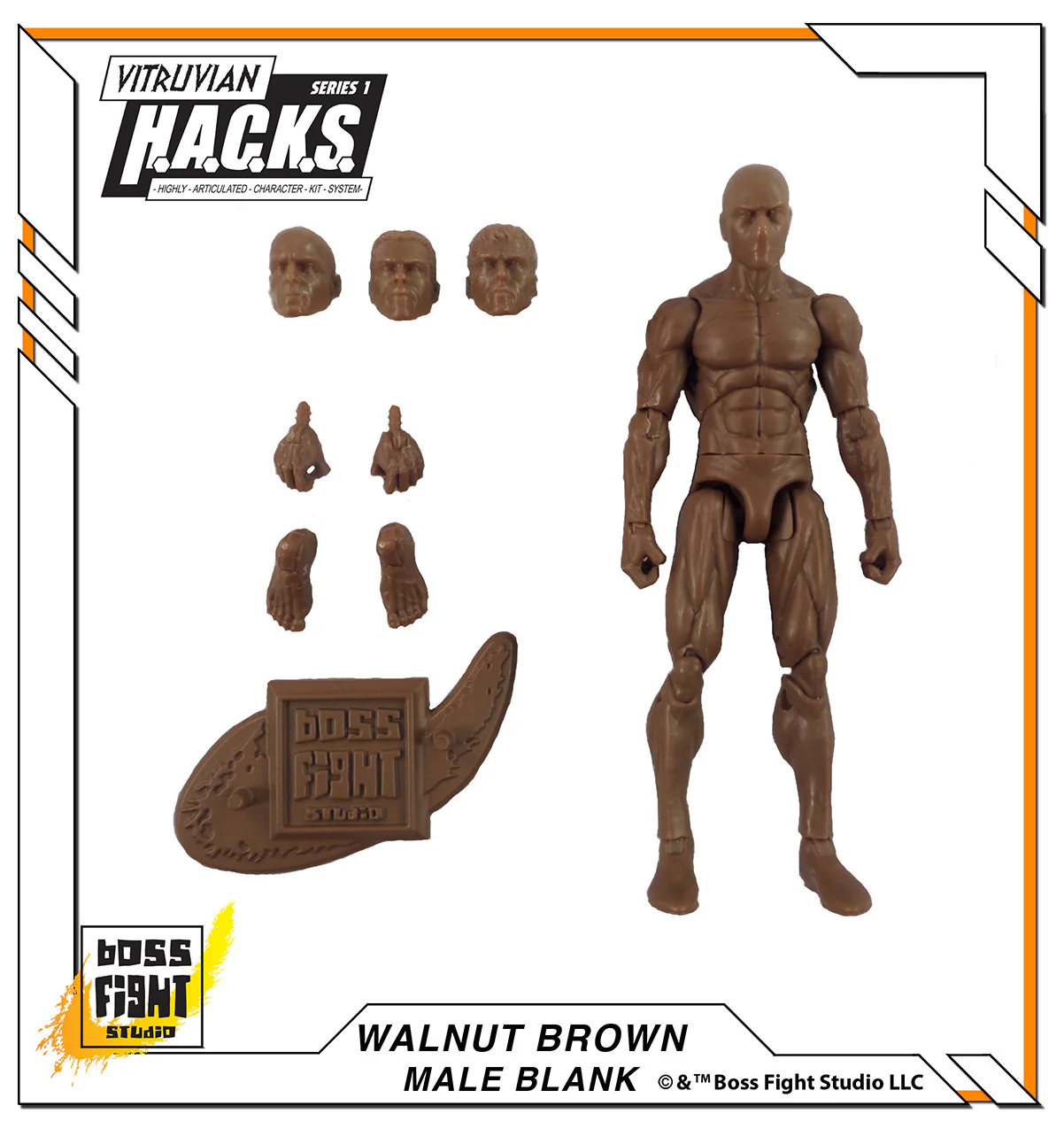 Vitruvian H.A.C.K.S. Action Figure Blank - Male Body - Image 3