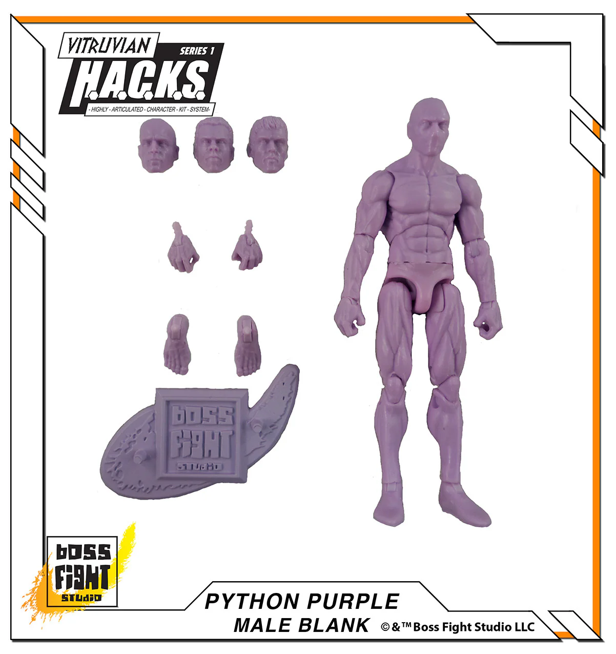 Vitruvian H.A.C.K.S. Action Figure Blank - Male Body - Image 6