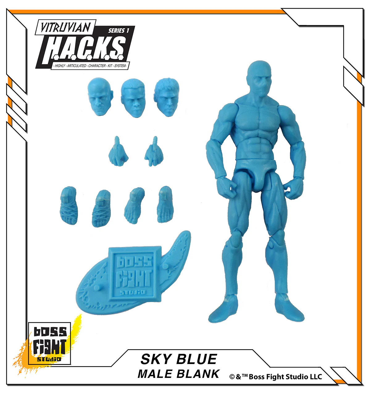 Vitruvian H.A.C.K.S. Action Figure Blank - Male Body - Image 7