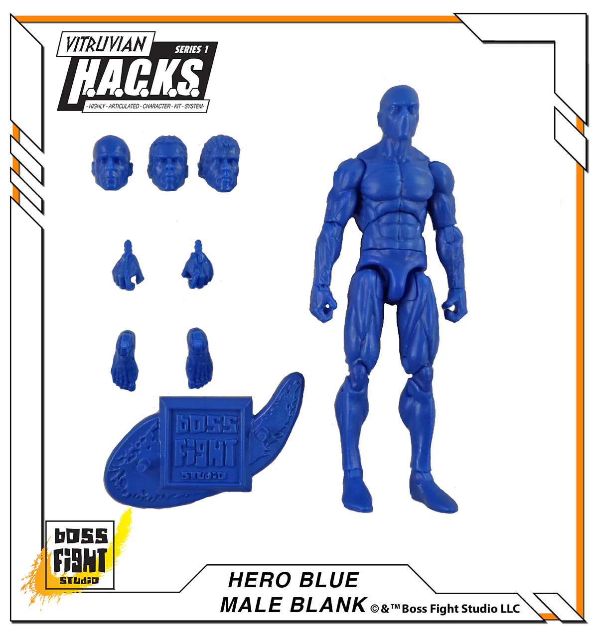 Vitruvian H.A.C.K.S. Action Figure Blank - Male Body - Image 8