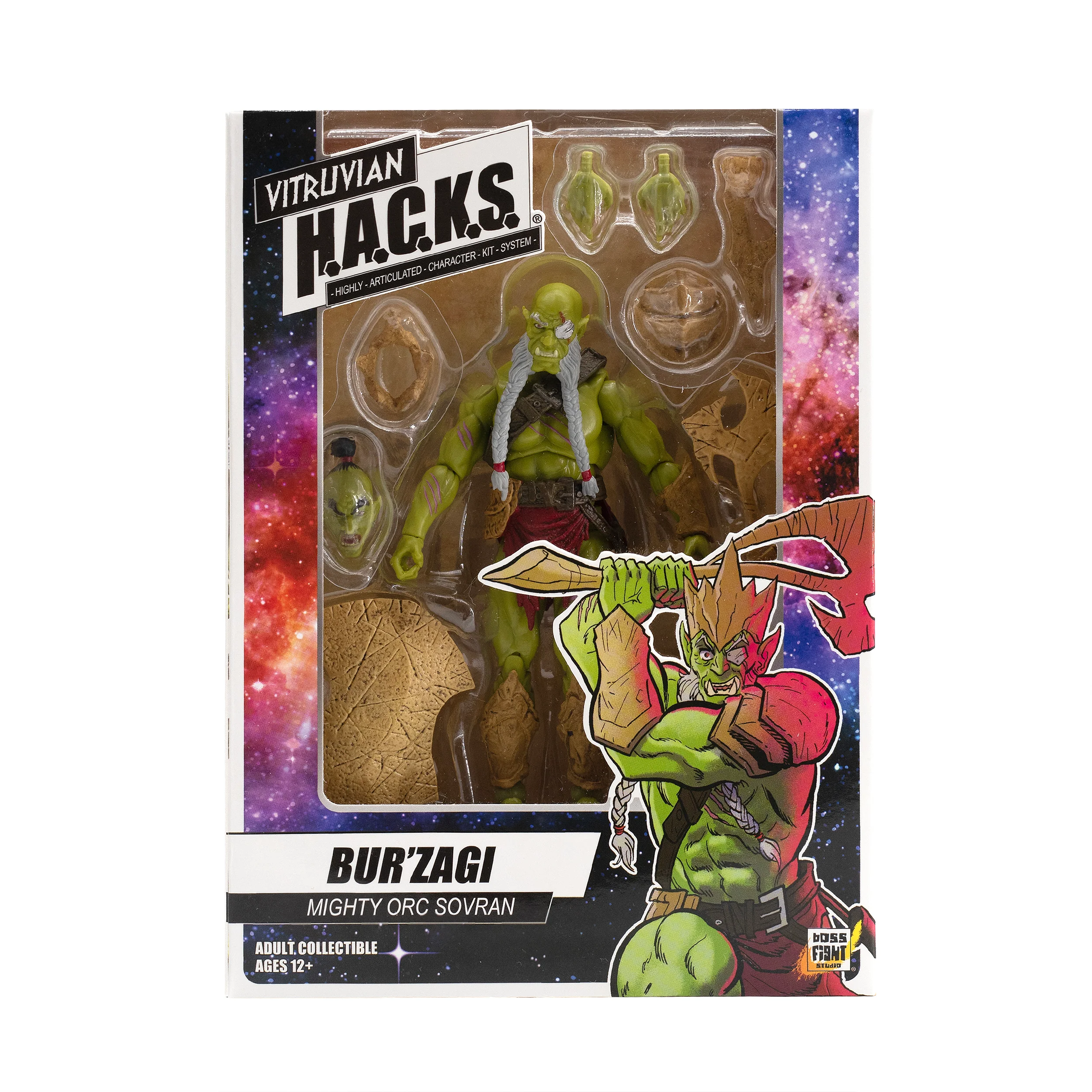 Vitruvian H.A.C.K.S. Action Figure - Bur’Zagi (Mighty Orc Sovran) - Image 3