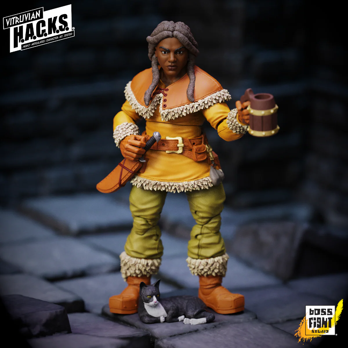 Vitruvian H.A.C.K.S. Action Figure - Madame Ruskin (Dwarf Tavern Keeper) - Image 12