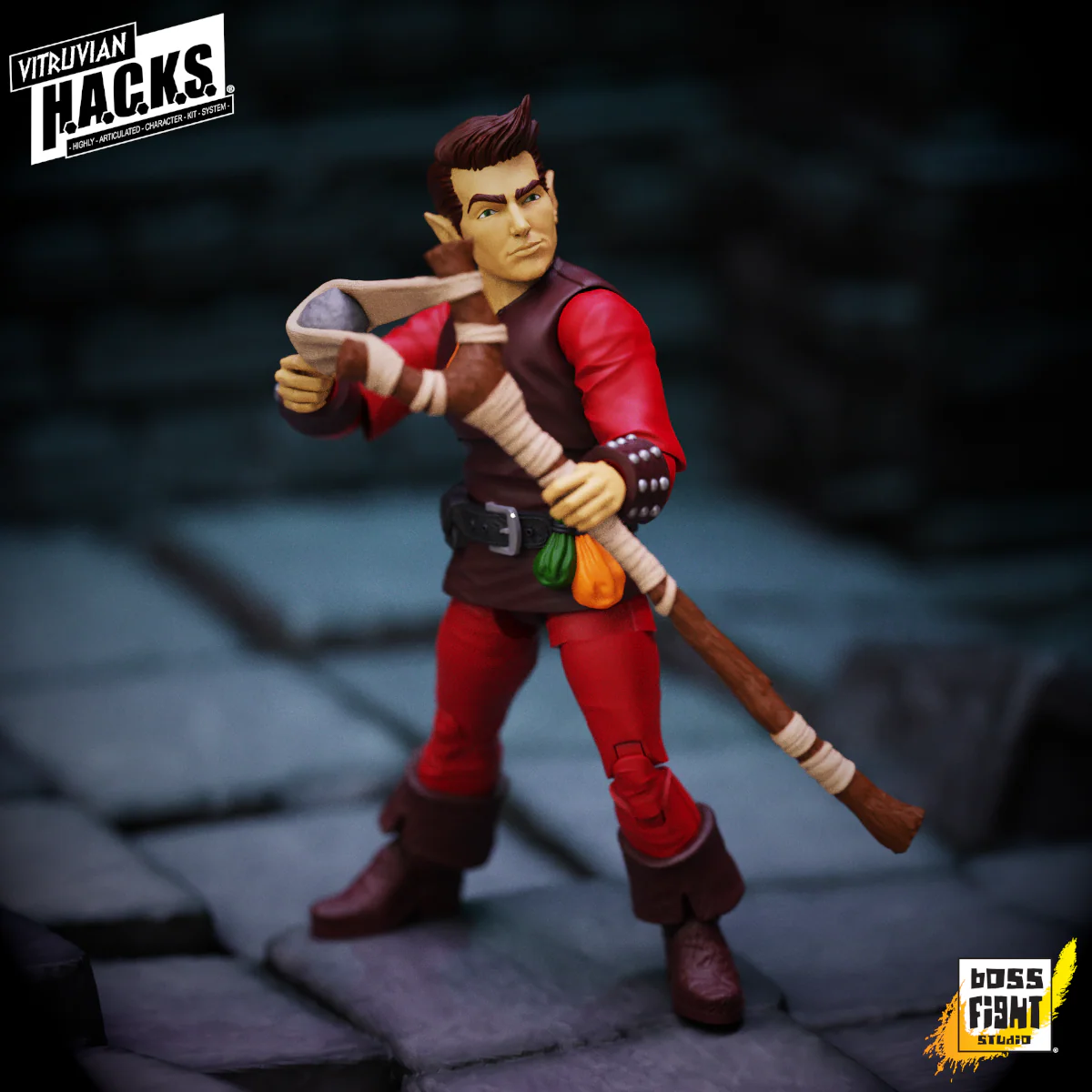 Vitruvian H.A.C.K.S. Action Figure - Dwynn Dellos (Halfling Scout) - Image 13