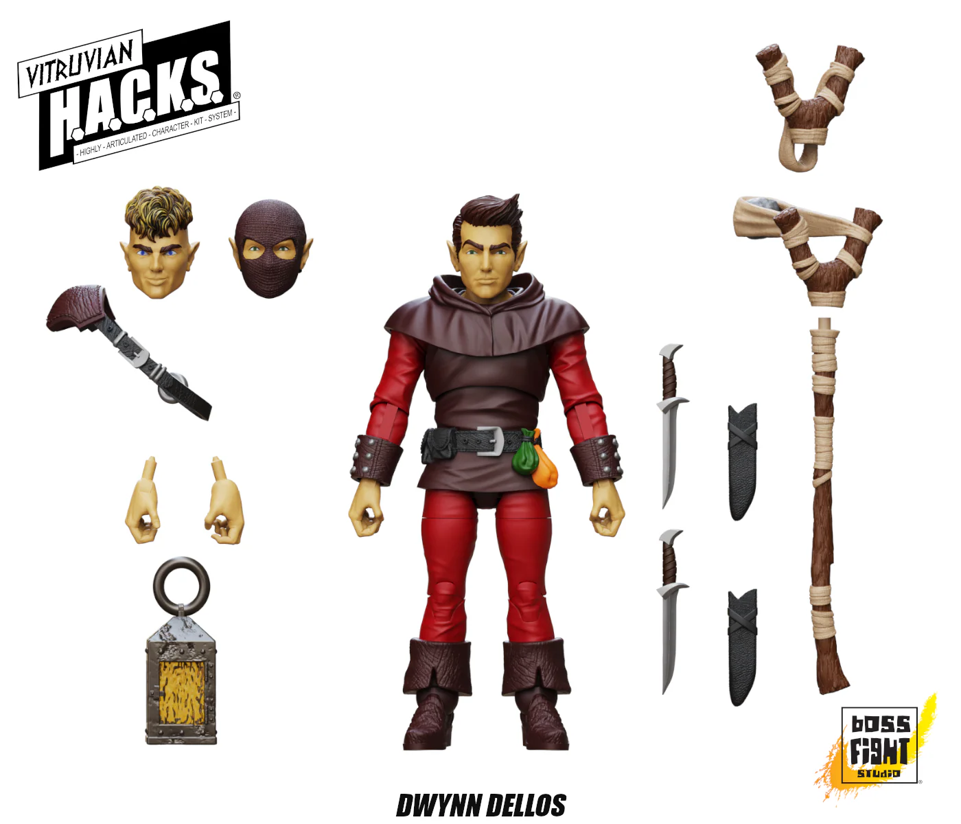 Vitruvian H.A.C.K.S. Action Figure - Dwynn Dellos (Halfling Scout) - Image 6