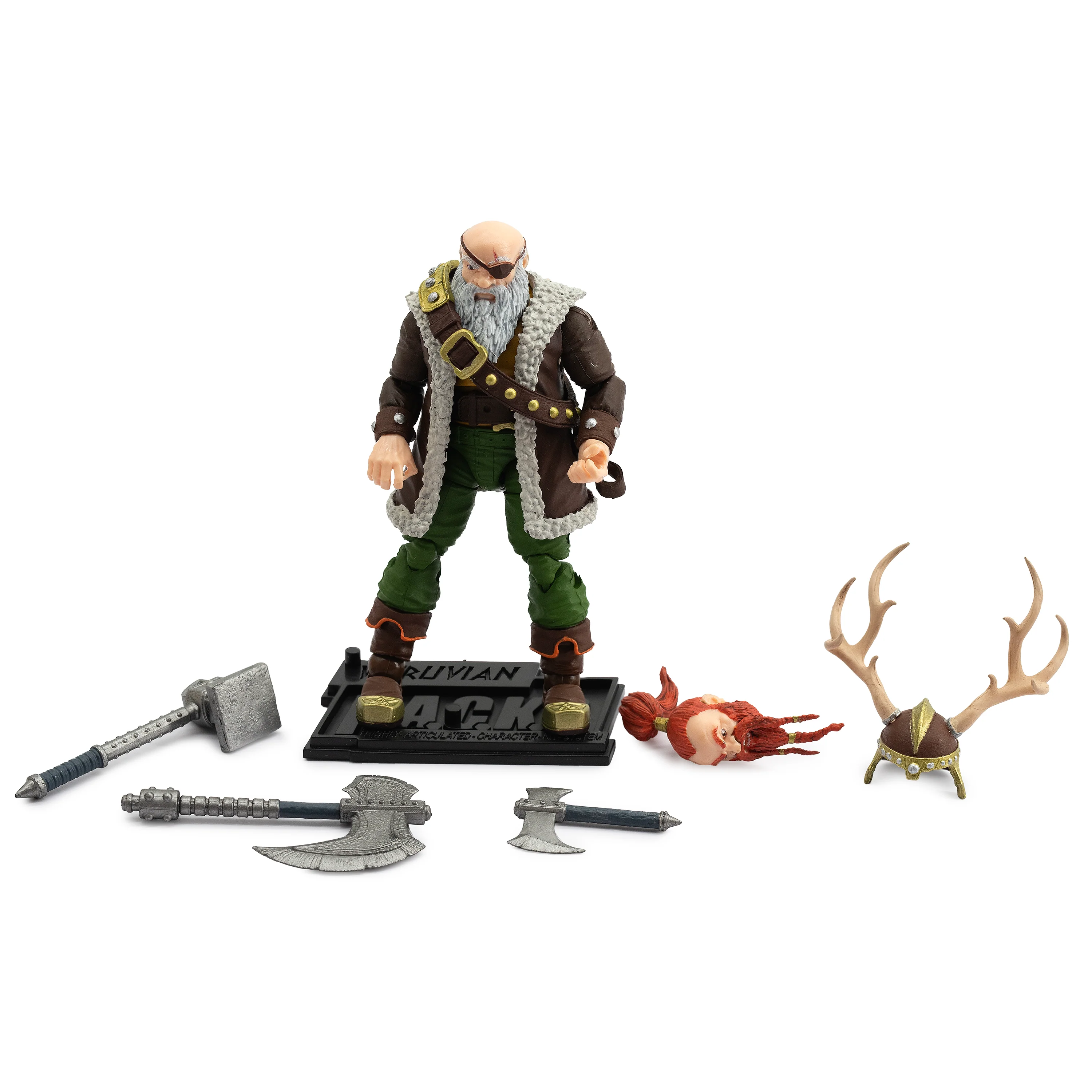 Vitruvian H.A.C.K.S. Action Figure - Grimgrom (Dwarf Mercenary) - Image 5