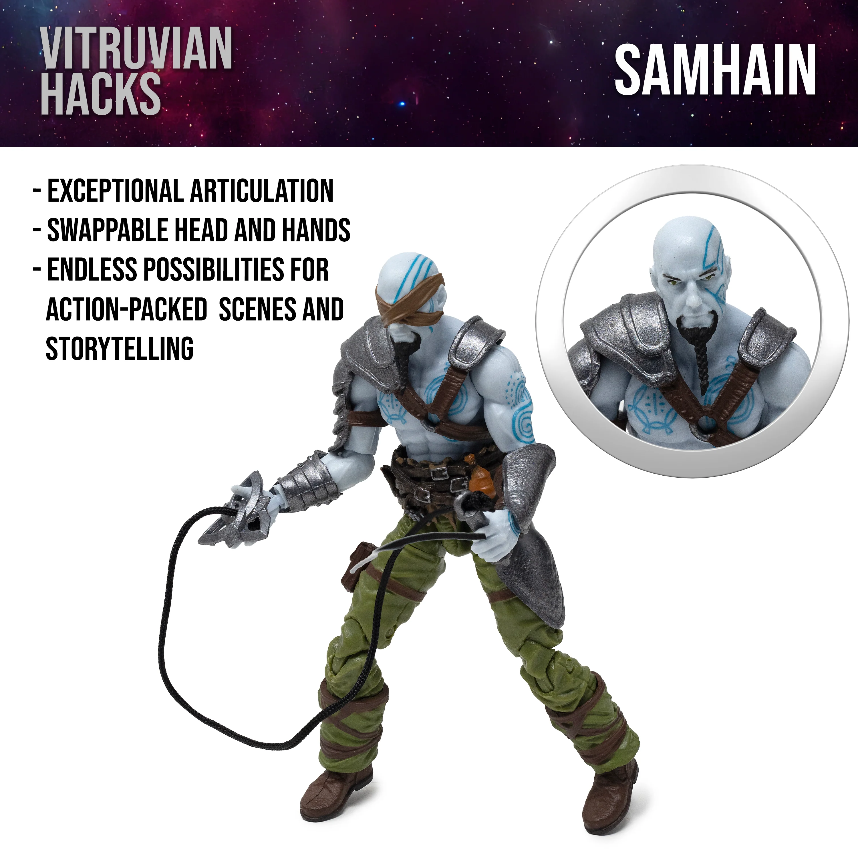 Vitruvian H.A.C.K.S. Action Figure: Samhain - Fear Dorche - Image 5